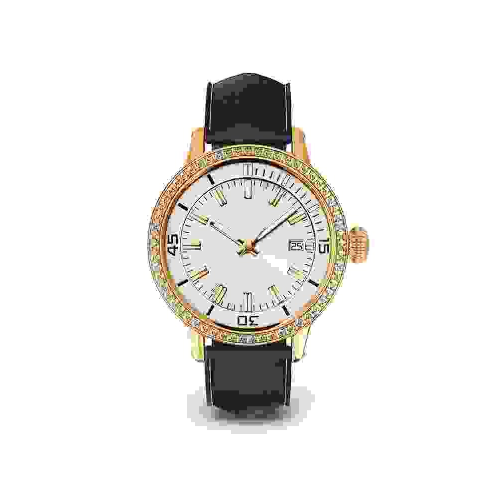 Roman White Dial